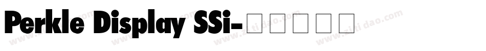 Perkle Display SSi字体转换